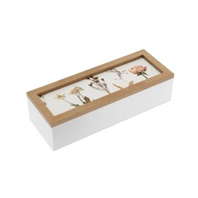 Scatola Decorativa Versa Fiori Legno MDF 9 x 6 x 24 cm di Versa, Scatole - Rif: S3412045, Prezzo: 6,79 €, Sconto: %