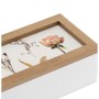 Caja Decorativa Versa Flores Madera MDF 9 x 6 x 24 cm de Versa, Cajas - Ref: S3412045, Precio: 6,79 €, Descuento: %