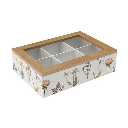 Caja para Infusiones Versa Madera 17 x 7 x 24 cm de Versa, Almacenamiento para té y café - Ref: S3412048, Precio: 9,38 €, Des...