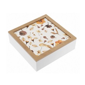 Caja Decorativa Versa Pétalos Madera MDF 24 x 7 x 24 cm de Versa, Cajas - Ref: S3412050, Precio: 10,78 €, Descuento: %