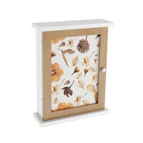 Schlüsselschrank Versa Weiß 6 x 26,5 x 20 cm Rosen | Tienda24 - Global Online Shop Tienda24.eu