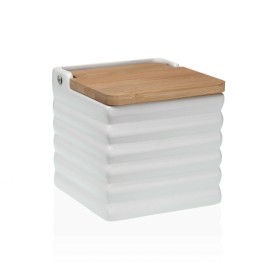 Salière avec couvercle Privilege Métal Bambou 14 x 11 x 11 cm (12 Unités) (14 x 11 x 11 cm) | Tienda24 - Global Online Shop Tienda24.eu