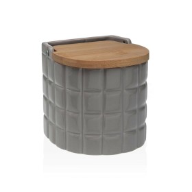 Salzstreuer mit Deckel Versa Bilder Grau aus Keramik Bambus Dolomite 11 x 11 x 11 cm von Versa, Dressing- und Gewürzspender -...