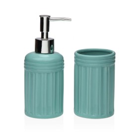 Bath Set Versa Blue Dolomite 6,8 x 17 x 6,8 cm by Versa, Bathroom Accessory Sets - Ref: S3412186, Price: 6,28 €, Discount: %