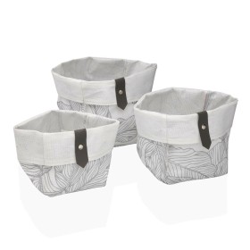 Basket set Versa Palms 14 x 14 x 14 cm by Versa, Cosmetic Organisers - Ref: S3412191, Price: 6,45 €, Discount: %