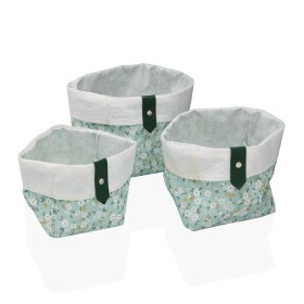 Basket set Versa Bellis 14 x 14 x 14 cm by Versa, Cosmetic Organisers - Ref: S3412192, Price: 6,45 €, Discount: %