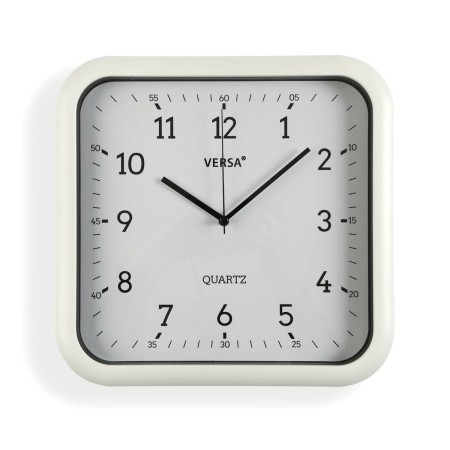 Wall Clock Versa White Plastic Quartz 3,5 x 28,5 x 29,5 cm by Versa, Wall Clocks - Ref: S3412218, Price: 10,78 €, Discount: %