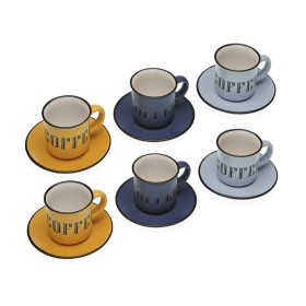 Jeu de 6 tasses avec plat Versa Abia Grès de Versa, Tasses - Réf : S3412328, Prix : 15,44 €, Remise : %