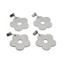 Pince pour nappe Versa Métal Alliage de Zinc 7 x 6,8 cm Fleur 4 Pièces de Versa, Pinces à nappes - Réf : S3412353, Prix : 8,5...