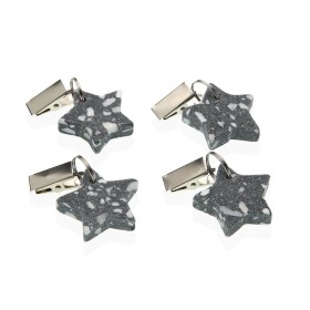 Tablecloth Clip Versa Metal Plastic Zinc Alloy 7 x 3 cm Star 4 Pieces by Versa, Tablecloth Clamps - Ref: S3412356, Price: 9,3...