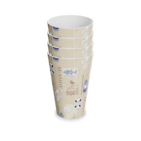 Set de Vasos Versa Seaside Polietileno RPET 4 Piezas de Versa, Vasos de agua y de whisky - Ref: S3412438, Precio: 8,52 €, Des...