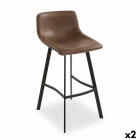 Tabouret Versa Edvin Marron 49 x 88 x 42 cm (2 Unités) de Versa, Tabourets - Réf : S3412483, Prix : 113,75 €, Remise : %