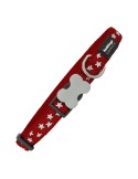 Dog collar Red Dingo Smooth Star Stars (1,5 x 24-36 cm) | Tienda24 Tienda24.eu