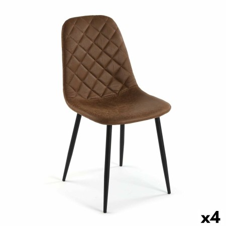 Chair Versa Serena Brown 53 x 88 x 43,5 cm (4 Units) by Versa, Chairs - Ref: S3412489, Price: 139,50 €, Discount: %