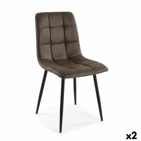 Chair Versa Aventia Dark brown 59 x 87 x 47 cm (2 Units) by Versa, Chairs - Ref: S3412492, Price: 103,41 €, Discount: %