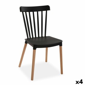 Chair Versa Black 52,5 x 80 x 43 cm (4 Units) by Versa, Chairs - Ref: S3412493, Price: 144,69 €, Discount: %