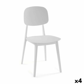 Cadeira Versa Branco 39,5 x 80 x 41,5 cm (4 Unidades) de Versa, Cadeiras - Ref: S3412498, Preço: 170,56 €, Desconto: %