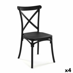 Cadeira Versa Preto 43 x 88 x 43 cm (4 Unidades) de Versa, Cadeiras - Ref: S3412504, Preço: 180,92 €, Desconto: %