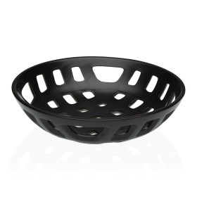 Fruit Bowl Versa Black Ceramic Porcelain 28 x 7 x 28 cm by Versa, Bowls and large cups - Ref: S3412618, Price: 19,66 €, Disco...