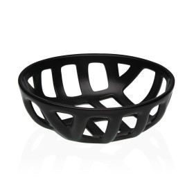 Fruit Bowl Versa Black Ceramic Dolomite 26,4 x 8,5 x 26,4 cm by Versa, Bowls and large cups - Ref: S3412620, Price: 21,19 €, ...