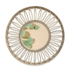 Wall mirror Versa Rattan Mirror Circular 2 x 46 x 46 cm by Versa, Wall-Mounted Mirrors - Ref: S3412639, Price: 25,74 €, Disco...