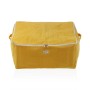 Caixa de Armazenamento Versa Corduroy 40 x 25 x 50 cm Amarelo de Versa, Organizadores de cosméticos - Ref: S3412727, Preço: 1...