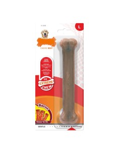 Beißring für Hunde Nylabone Beef Bone Welpen S Fleisch Thermoplastischer Kunststoff | Tienda24 Tienda24.eu