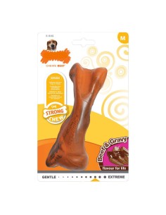 Giocattolo da mordere per cani Nylabone Strong Chew Salsa Carne Gomma Taglia M da Nylabone, Giocattoli da mordere - Ref: S610...