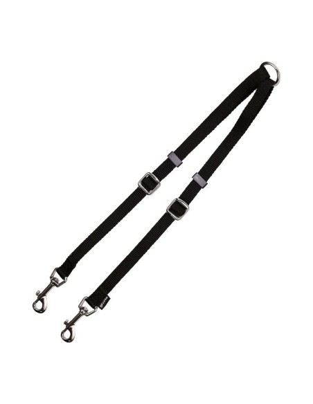 Acople Correa 2 Perros Gloria Negro (1.6 x 35-56 cm) (1.6 x 35-56 cm) | Tienda24 Tienda24.eu