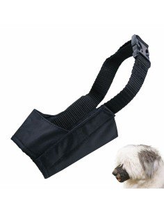 Muzzle Trixie Black Monochrome L/XL 30 cm | Tienda24 Tienda24.eu