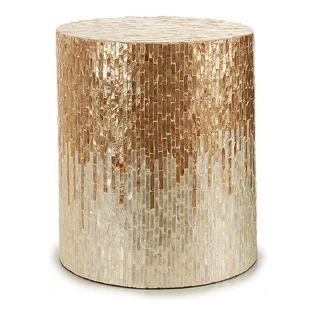 Hocker Silberfarben Gold Beige Weiß Perlmutt | Tienda24 - Global Online Shop Tienda24.eu