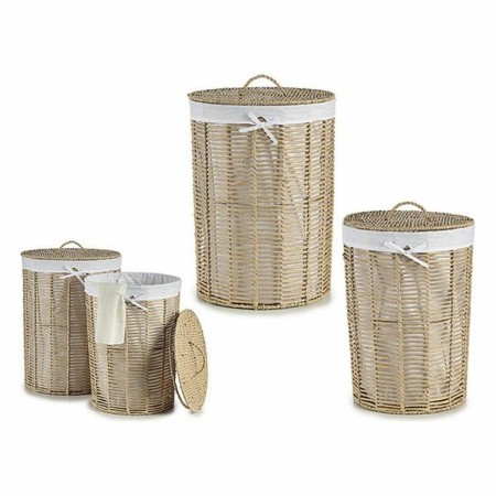 Set of Baskets Natural wicker 44 x 56 x 44 cm by Kipit, Boxes - Ref: S3603871, Price: 49,21 €, Discount: %