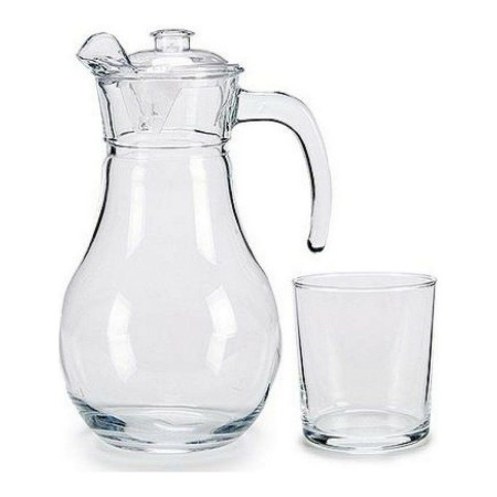 Set of glasses Vivalto Jug 5 pcs Transparent Glass Crystal 4 x (40 cl) / 1 x (1,8 l) by Vivalto, Tumblers - Ref: S3604465, Pr...