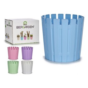 Cache-pot Plastique 13,5 x 12,5 x 13,5 cm de Ibergarden, Cache-pots - Réf : S3604735, Prix : 0,71 €, Remise : %