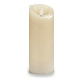 LED Candle Cream Plastic Wax 10 x 21,5 x 10 cm by Gift Decor, Candles - Ref: S3605062, Price: 7,33 €, Discount: %