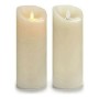 Vela LED Creme Plástico Cera 10 x 21,5 x 10 cm de Gift Decor, Velas - Ref: S3605062, Preço: 7,33 €, Desconto: %