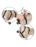 Dog Harness Hunter 48-70 cm Black S/M | Tienda24 Tienda24.eu