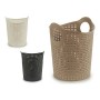 Cesto de Plástico Multiusos Rattan Branco Castanho Preto 15 L (35 x 28 x 28 cm) de Kipit, Caixas de arrumação sem tampa - Ref...