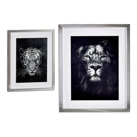 Quadro Lion - Tiger (43 x 3 x 53 cm) di Gift Decor, Stampe e quadri su tela - Rif: S3606491, Prezzo: 10,87 €, Sconto: %