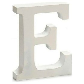 Letter E White Wood 2 x 11 cm by Pincello, Letters & Numbers - Ref: S3607653, Price: 0,51 €, Discount: %