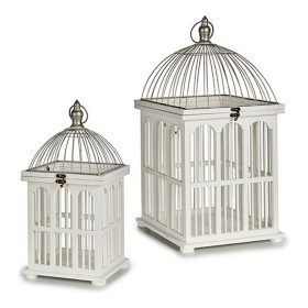 Cage 1014056 Blanc 30 x 59 x 30 cm de Gift Decor, Objets de décoration - Réf : S3607842, Prix : 54,92 €, Remise : %