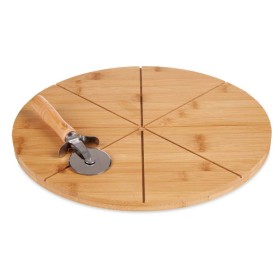 Tábua de corte Pizza Castanho Bambu (Ø 35 cm) de Kinvara, Tábuas de corte - Ref: S3608171, Preço: 11,59 €, Desconto: %