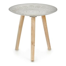 Mesa de apoio Mandala 40 x 39 x 40 cm Madeira Castanho Branco de Gift Decor, Mesas auxiliares - Ref: S3608309, Preço: 14,81 €...