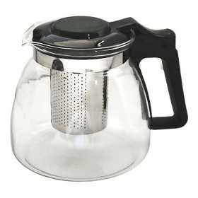 Teapot Black Transparent Silver Glass Plastic 900 ml by Vivalto, Tea and coffee sets - Ref: S3608815, Price: 6,55 €, Discount: %