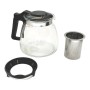 Bule Preto Transparente Prateado Vidro Plástico 900 ml de Vivalto, Serviço de chá e café - Ref: S3608815, Preço: 5,59 €, Desc...