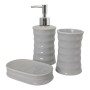 Ensemble de Bain 89457 Ondes Céramique Gris Métal (3 pcs) de Berilo, Ensembles d'accessoires - Réf : S3608907, Prix : 6,67 €,...