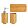 Set da Bagno Quadrati Ceramica Bambù Cammello (3 pcs) | Tienda24 - Global Online Shop Tienda24.eu