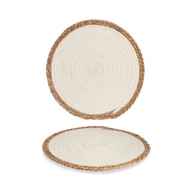 Table Mat White/Brown 35 x 1 x 35 cm Natural White by Gift Decor, Place Mats - Ref: S3609001, Price: 2,40 €, Discount: %