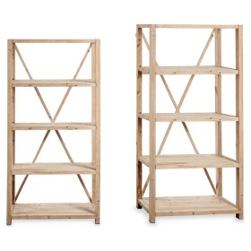 Shelves Brown Wood (40 x 160 x 105 cm) by Gift Decor, Standing Shelf Units - Ref: S3609056, Price: 188,82 €, Discount: %