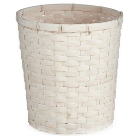 Cache-pot Blanc PVC Bambou 25 x 24 x 25 cm de Gift Decor, Cache-pots - Réf : S3609257, Prix : 3,38 €, Remise : %